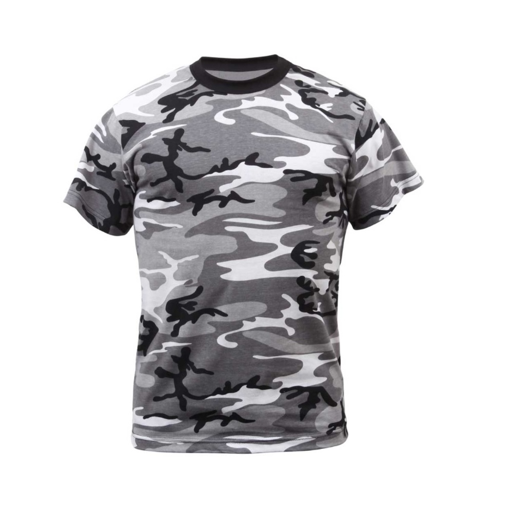 Mens Rothco CITY CAMO Tactical TShirt Military Army Camouflage Various Sizes